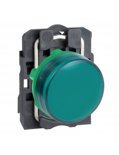 Harmony XB5 voyant lumineux DEL diam. 22 vert 24V vis étrier SCHNEIDER XB5AVB3
