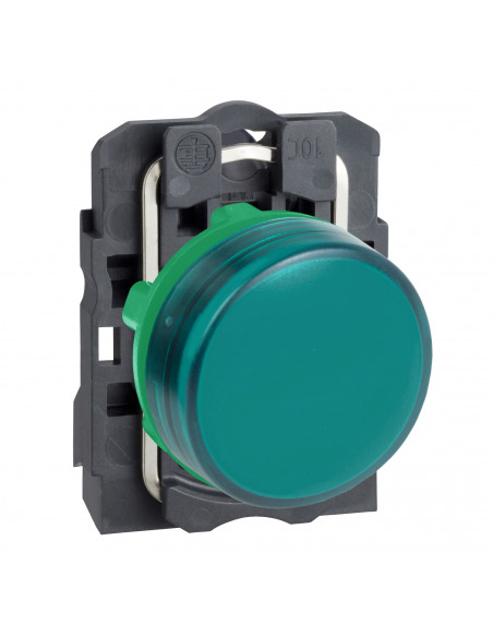 Harmony XB5 voyant lumineux DEL diam. 22 vert 24V vis étrier SCHNEIDER XB5AVB3