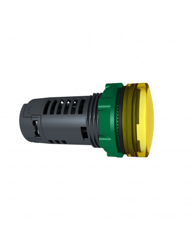 Harmony XB5 voyant lumineux DEL diam. 22 jaune 24V vis étrier SCHNEIDER XB5EVB8