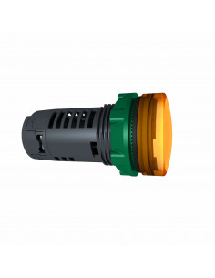 Harmony XB5 voyant lumineux compact DEL diam. 22 orange 120V vis étrier SCHNEIDER XB5EVG5