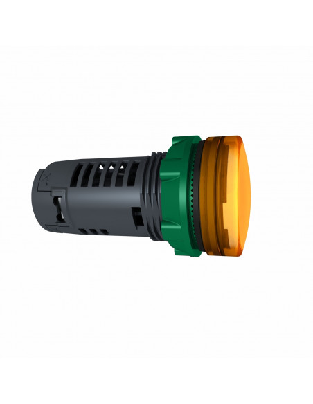 Harmony XB5 voyant lumineux compact DEL diam. 22 orange 120V vis étrier SCHNEIDER XB5EVG5
