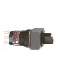 Harmony XB6 bouton tournant diam. 16mm à manette 2 positions 2OF noir SCHNEIDER XB6ECD222P