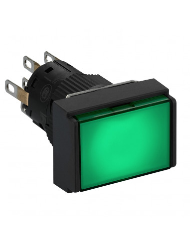 Harmony XB6 bouton-pous. lum. diam. 16mm à imp. affleurant 2OF 24V vert SCHNEIDER XB6EDW3B2P
