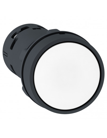 Harmony bouton-poussoir affleurant diam. 22 blanc 1F SCHNEIDER XB7NA11