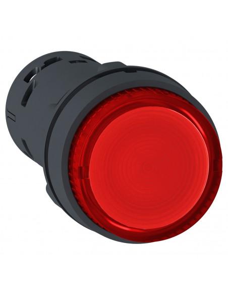Harmony bouton poussoir lumineux diam. 22 LED rouge à accrochage 1F 24v SCHNEIDER XB7NJ04B1