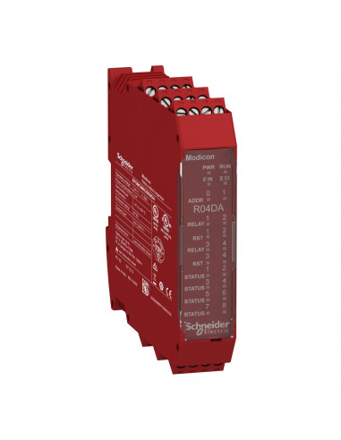 Preventa XPSMCM module extension 4sorties relais status configurable connect vis SCHNEIDER XPSMCMRO0004DA