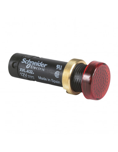 Harmony XVLA voyant rond diam. 12 IP40 rouge DEL intégrée 12V bornes SCHNEIDER XVLA324