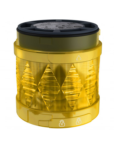 Harmony XVU élément lumineux diam. 60 DEL clignotant 24VDC J diam. 70aune SCHNEIDER XVUC48