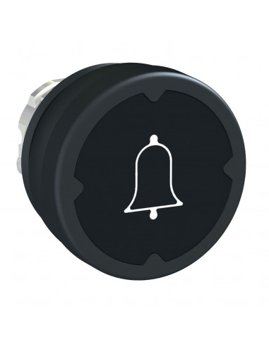 Harmony tête de BP diam. 37 IP69K diam. 22 noir avec marquage sonnerie SCHNEIDER ZB4BC28001