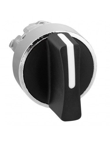 Harmony XB4 tête bouton tournant à manette diam. 22 3 pos rap de D au C noir SCHNEIDER ZB4BD8