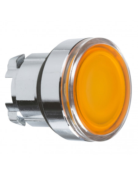 Harmony XB4 tête bouton pousser-pousser lumineux diam. 22 orange SCHNEIDER ZB4BH053