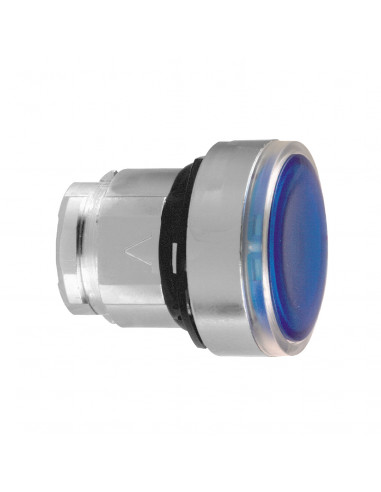 Harmony XB4 tête bouton pousser-pousser lumineux diam. 22 bleu SCHNEIDER ZB4BH063