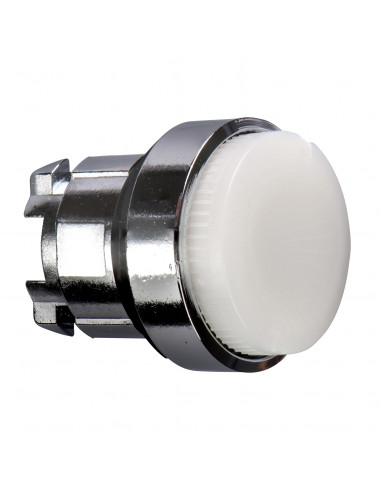 Harmony XB4 tête bouton pousser-pousser lumineux diam. 22 blanc SCHNEIDER ZB4BH13