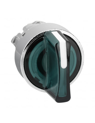 Harmony XB4 tête bouton à manette lumineux diam. 22 3 pos fix vert SCHNEIDER ZB4BK1333