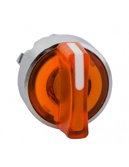 Harmony XB4 tête bouton à manette lumineux diam. 22 3 pos fix orange SCHNEIDER ZB4BK1353