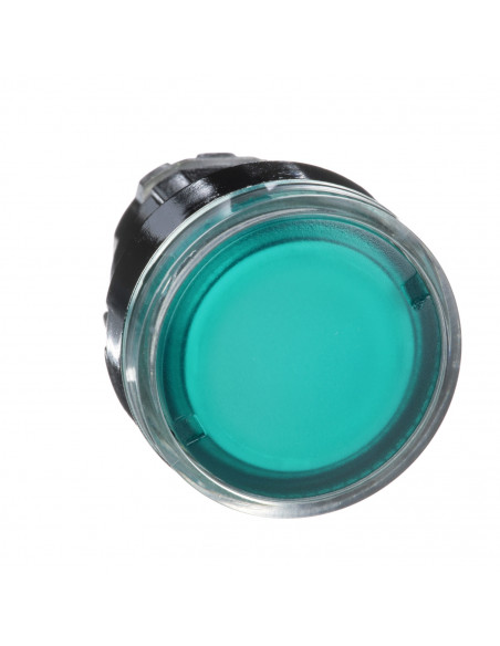 Harmony XB4 tête bouton poussoir lumineux BA9s diam.22mm vert SCHNEIDER ZB4BW33