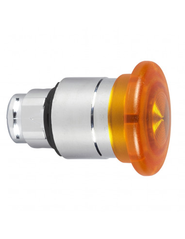 Harmony XB4 tête bouton coup de poing lumineux DEL diam. 40 orange SCHNEIDER ZB4BW453