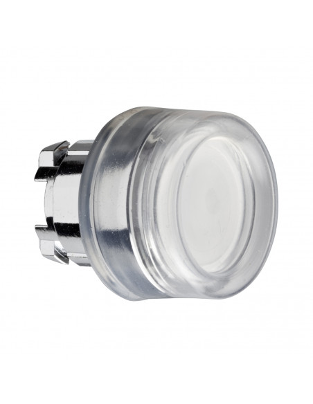 Harmony XB4 tête bouton poussoir lumineux DEL diam. 22 capuchonné blanc SCHNEIDER ZB4BW513