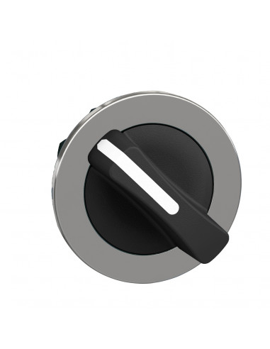 Harmony XB4 tête bouton tournant à manette flush 2 pos à rap. noir SCHNEIDER ZB4FD4