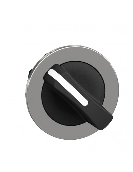 Harmony XB4 tête bouton tournant à manette flush 2 pos à rap. noir SCHNEIDER ZB4FD4