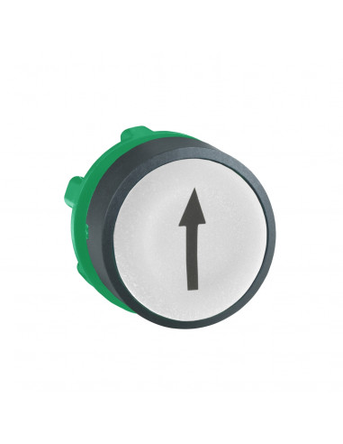 Harmony XB5 tête bouton poussoir affleurant diam. 22 blanc texte '?' SCHNEIDER ZB5AA334
