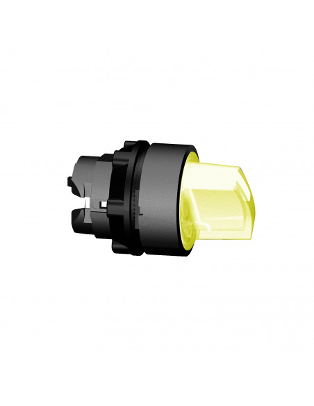 Harmony XB5 tête bouton à manette lumineux diam. 22 3 pos rap C orange SCHNEIDER ZB5AK1553