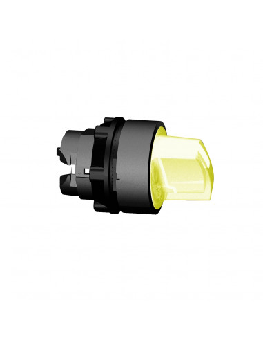 Harmony XB5 tête bouton à manette lumineux diam. 22 3 pos rap C orange SCHNEIDER ZB5AK1553