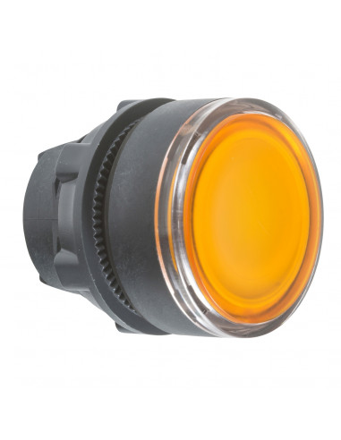 Harmony XB5 tête bouton poussoir lumineux BA9s diam. 22 orange SCHNEIDER ZB5AW35