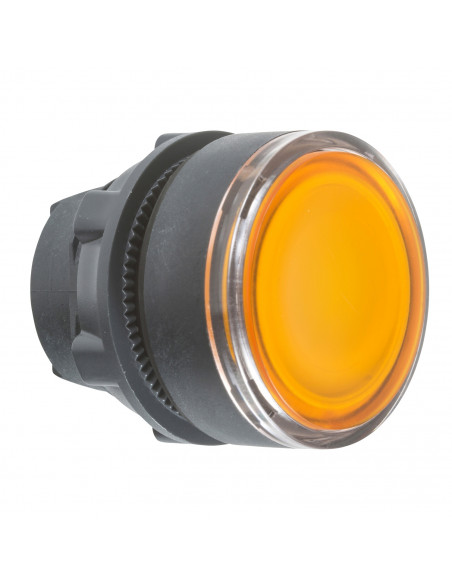 Harmony XB5 tête bouton poussoir lumineux DEL diam. 22 orange SCHNEIDER ZB5AW353
