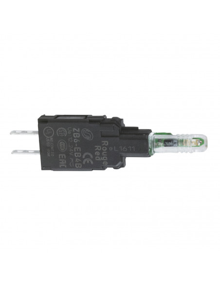 Harmony ZB6 corps pour voyant DEL intégrée 230..240V jaune SCHNEIDER ZB6EM5B