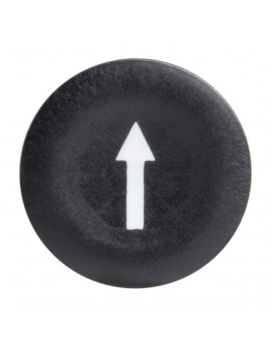 Harmony cabochon lisse flèche haute noir pour poussoir rond diam. 22 SCHNEIDER ZBA335