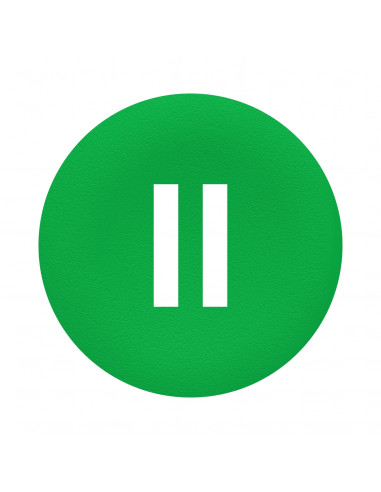 Harmony cabochon lisse II vert pour poussoir rond diam. 22 SCHNEIDER ZBA336