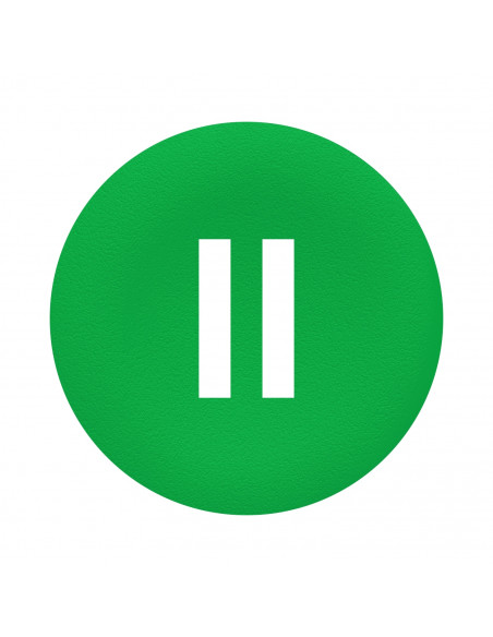 Harmony cabochon lisse II vert pour poussoir rond diam. 22 SCHNEIDER ZBA336