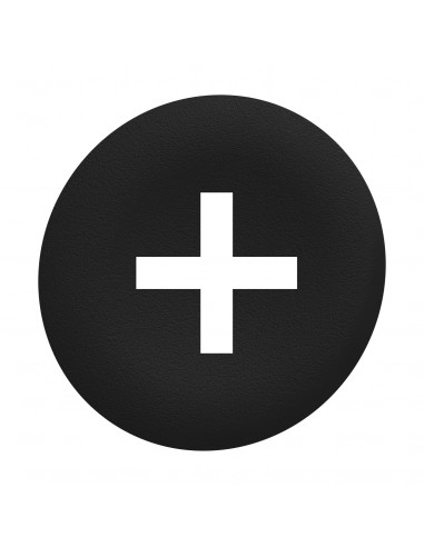 black plain cap and for flush pushbutton SCHNEIDER ZBAF2934