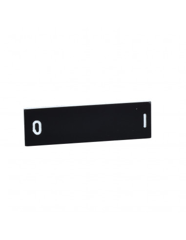 Harmony étiquette 8x27 texte 'O-I' blanc sur fond noir SCHNEIDER ZBY02178