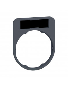 Harmony porte-étiquette flush 30x40 + étiq 8x27 vierge fond noir/rouge SCHNEIDER ZBYF2101