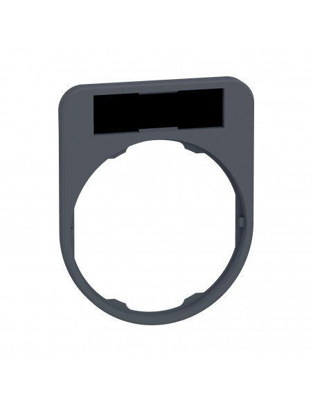 Harmony porte-étiquette flush 30x40 + étiq 8x27 vierge fond noir/rouge SCHNEIDER ZBYF2101