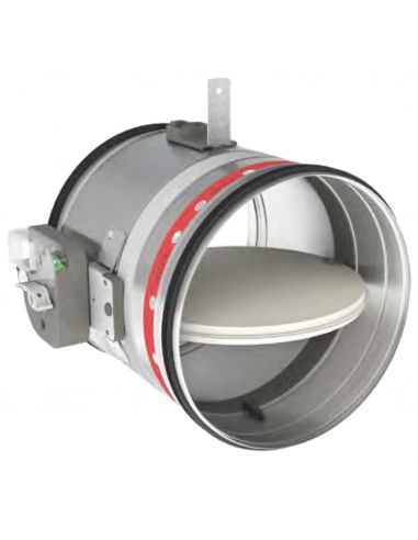 Clapet coupe-feu 2 H circulaire certifié NF D 250 mm CR120 MFUS 250 S&P UNELVENT 860832