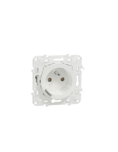Wiser Odace Prise 2P+T connectée 16A zigbee Blanc SCHNEIDER S520559