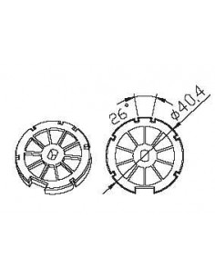 Kit adaptateur rond 43 renforcé CAME 001YK3103