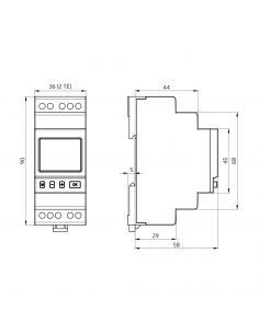 HORLOGE MODULAIRE DIGITALE HEBDO B.E.G CHRONOLUX 93153 2