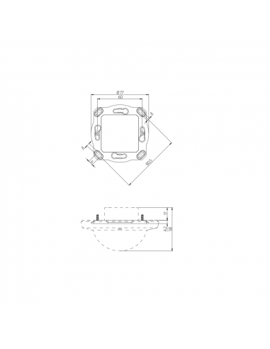 KIT DE MONTAGE BL4-EN KIT DE MONTAGE POUR BL4 ENCASTRÉ 931941 LUXOMAT 93194