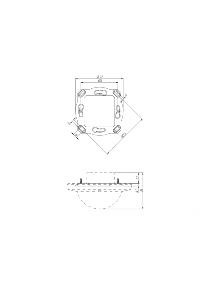 KIT DE MONTAGE BL4-EN KIT DE MONTAGE POUR BL4 ENCASTRÉ 931941 LUXOMAT 93194