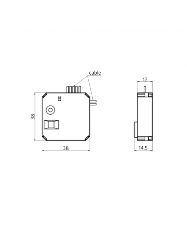 PBM-DALI-LINK-4W DISPOSITIF D'ENTRÉE BINAIRE DALI POUR BOÎTES ENCASTRÉES 933969 LUXOMATNET 93396