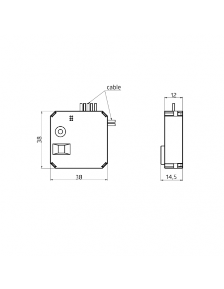 PBM-DALI-LINK-4W DISPOSITIF D'ENTRÉE BINAIRE DALI POUR BOÎTES ENCASTRÉES 933969 LUXOMATNET 93396