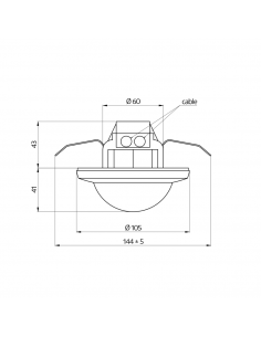 DETECTEUR PRESENCE BL4-PLUS-FP LUXOMAT 93404 2