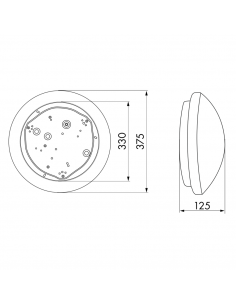 Hublot Hf Ip23 Acrylique 2X Culot E27 B.E.G LUXOMATIC HF-L11-AC-2xE27 94447 2
