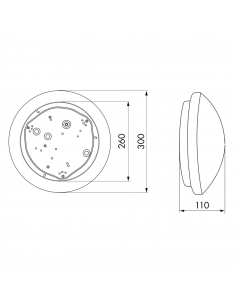 Hublot Ip23 Polycarbonate Culot E27 B.E.G LUXOMATIC L7-PC-E27 94451 2