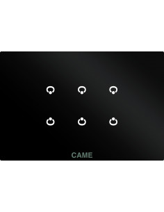 Module 6 entrées sur plaque noire CAME 67600490