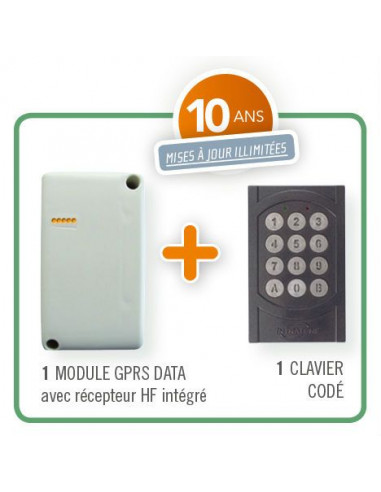 INTRABOX MINI HF/CC DIGICODE bloc GPRS DATA récepteur HF 868MHz intégré HORLOGE HEBDO INTRATONE INT06-0130